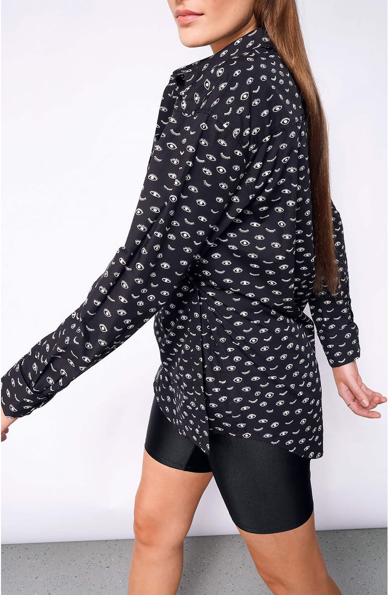WILDFANG The Essential Long Sleeve Oversized Wrap Button Up, Alternate, color,