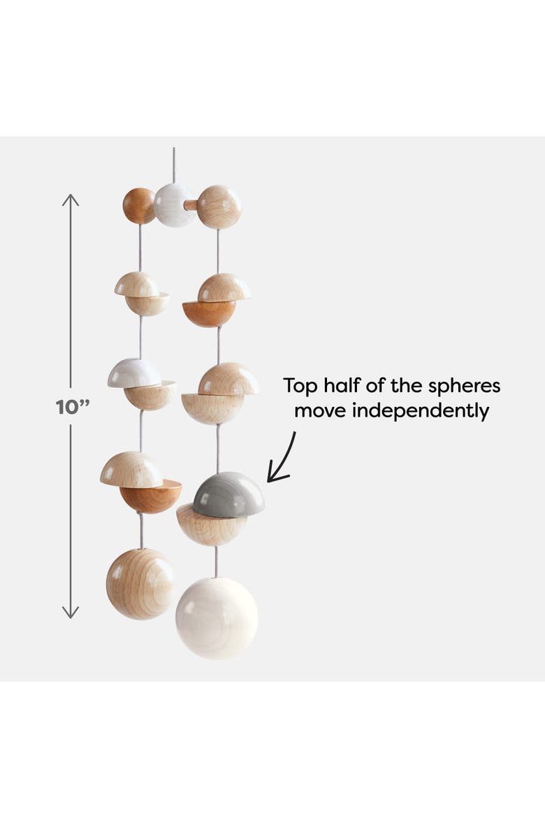 Wooden Mobile Dots, Alternate, color, Multi