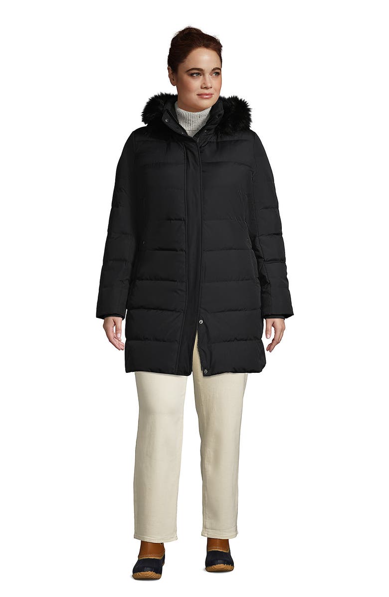 Lands' End Down Winter Coat, Alternate, color, Black