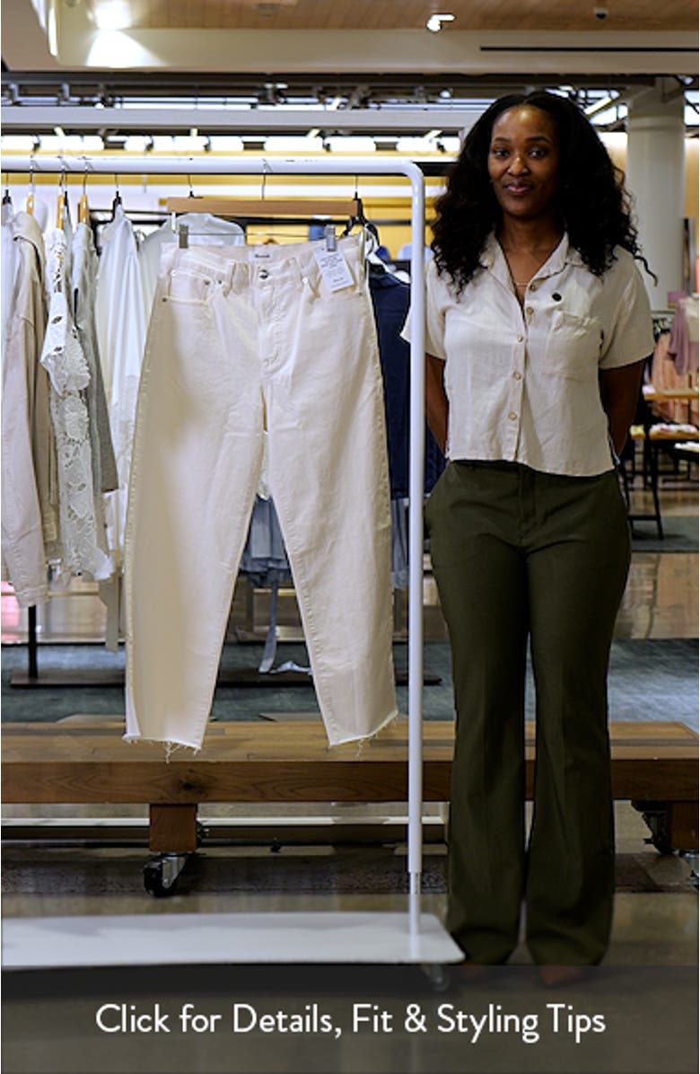 The Perfect Vintage Raw Hem Crop Wide Leg Jeans, sales video thumbnail