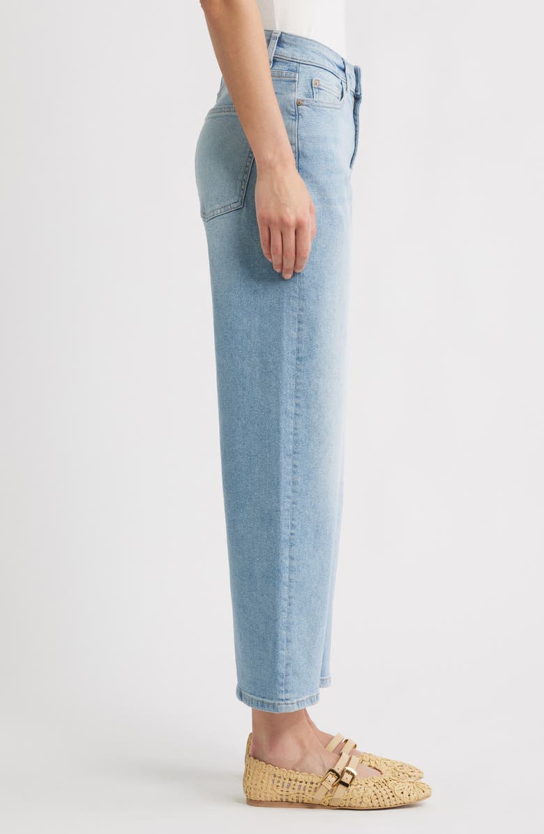 WARP+WEFT ICN High Waist Crop Wide Leg Jeans, Alternate, color, Last Summer