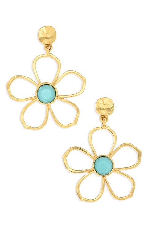 Flower Drop Earrings