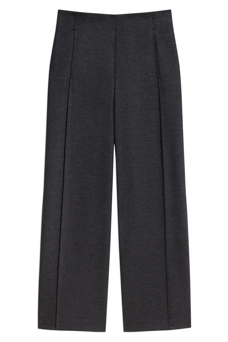 Woodmer Wool Blend Wide Leg Pants, Main, color, BLACK - 001