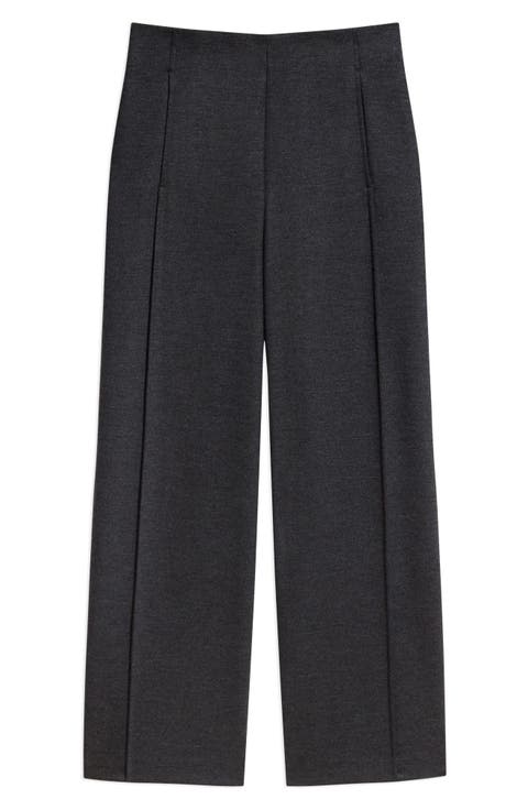 Woodmer Wool Blend Wide Leg Pants