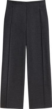 Theory Woodmer Wool Blend Wide Leg Pants