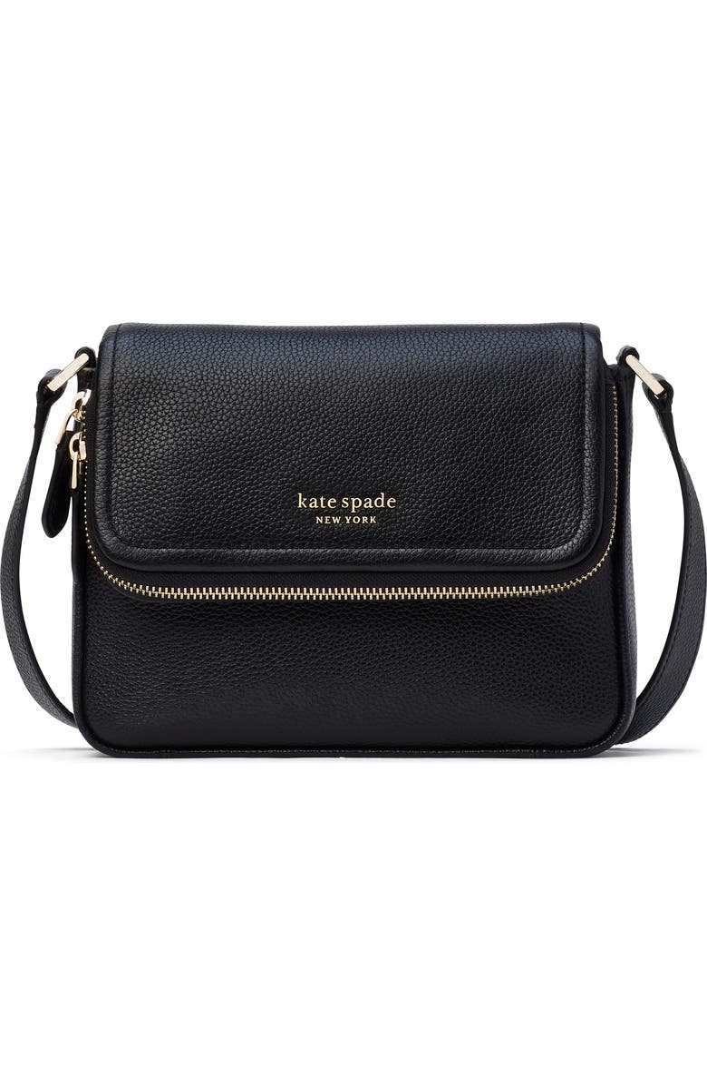 Kate Spade New York run around pebbled leather crossbody bag, Main, color,