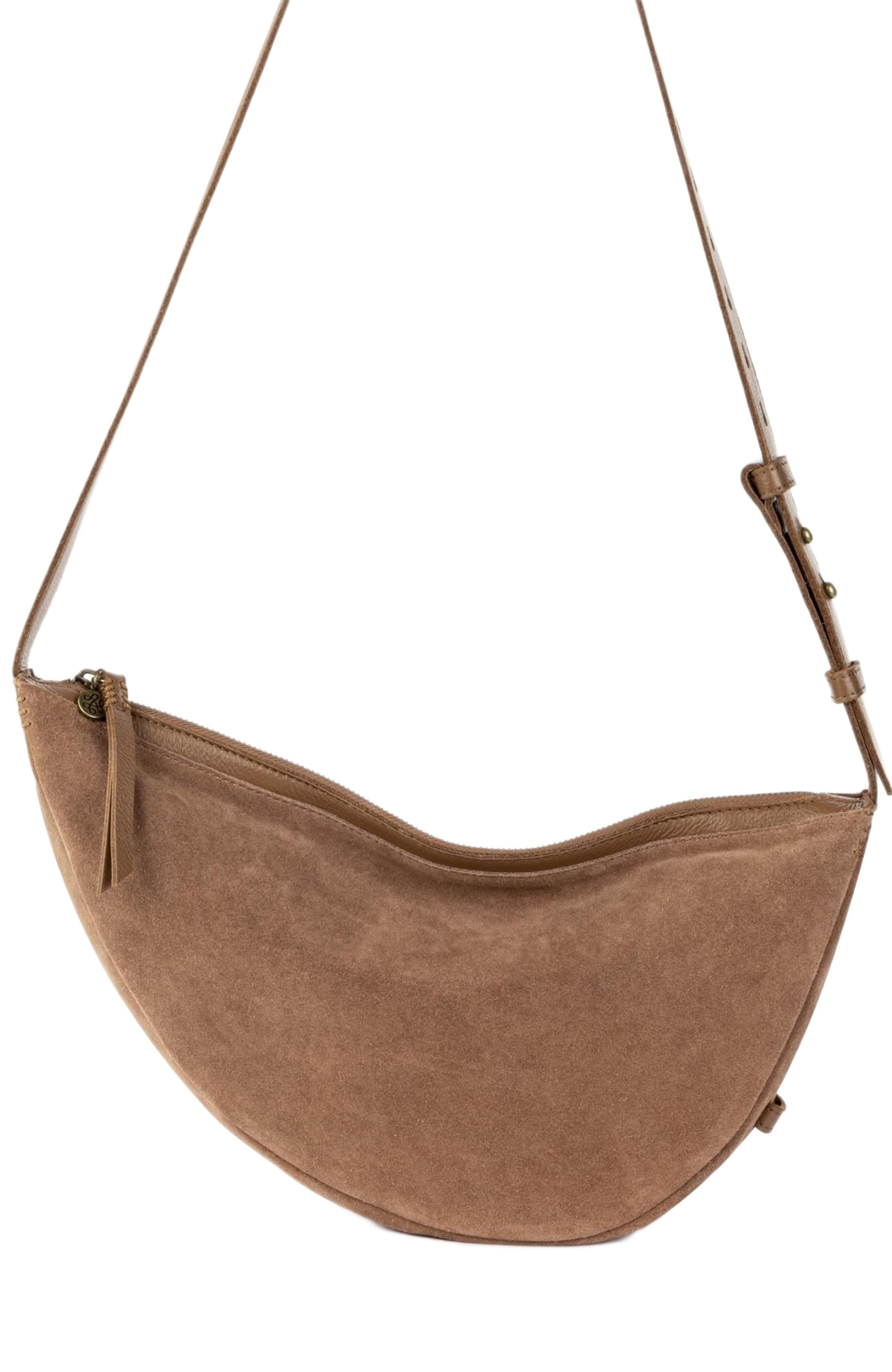 Tess Large Sling Bag, Alternate, color, Tobacco Suede