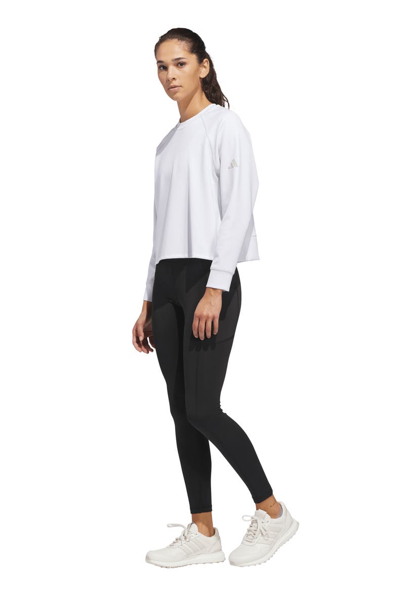 Beyond the Course Side-Snap Sweatshirt, Alternate, color, WHITE