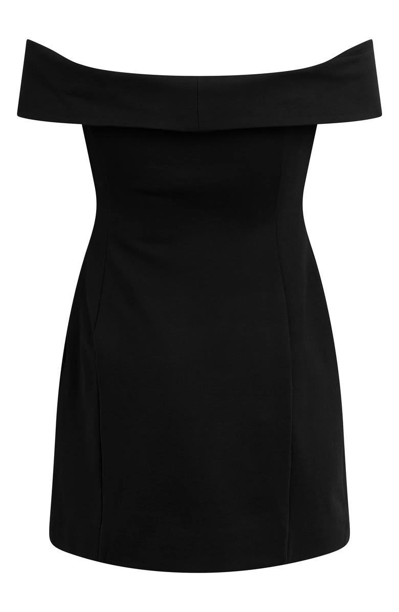 Favorite Daughter The Payback Off the Shoulder Minidress, Alternate, color, Black