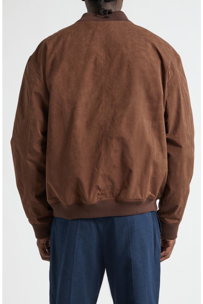 Water Repellent Nylon Rib Collar Jacket, Alternate, color, BROWN