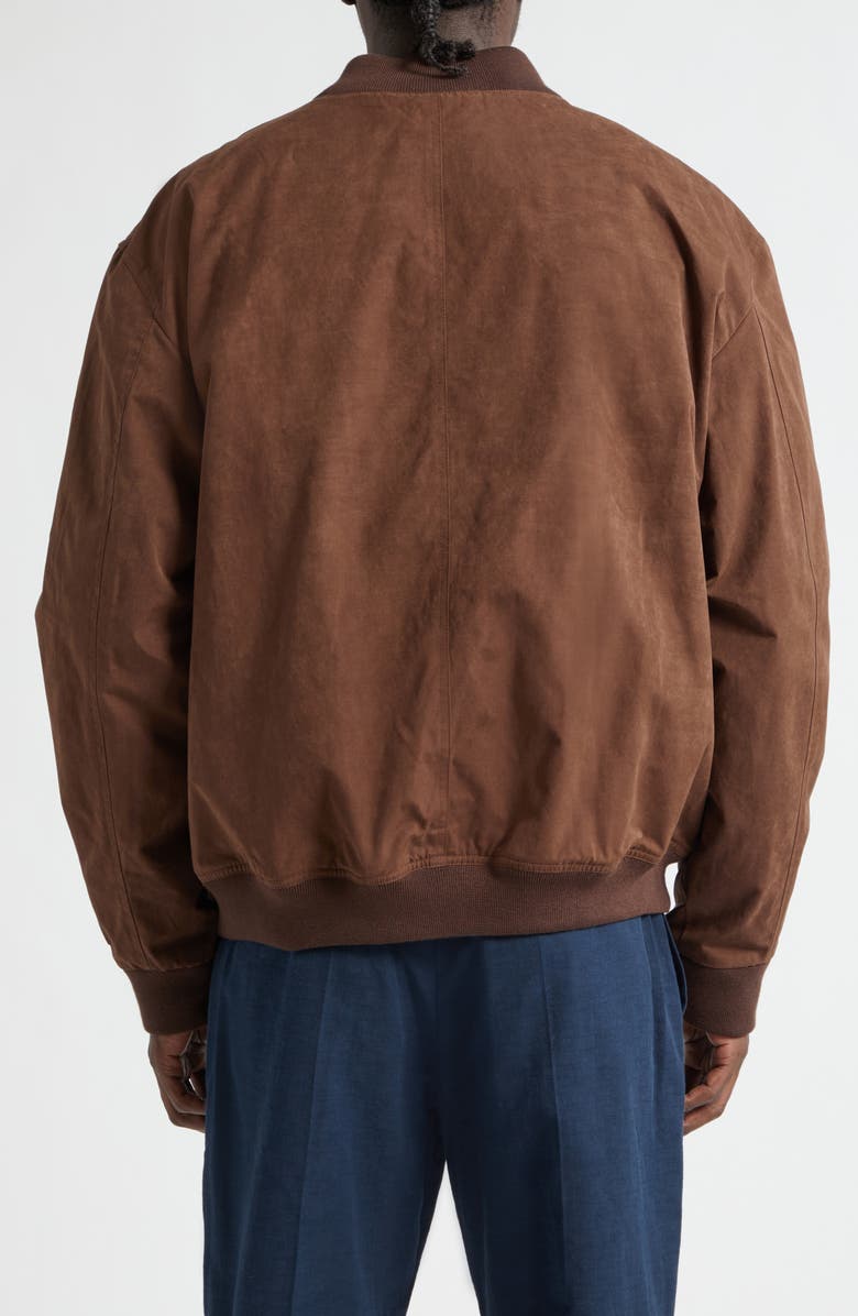 PALMES Water Repellent Nylon Rib Collar Jacket, Alternate, color, Brown