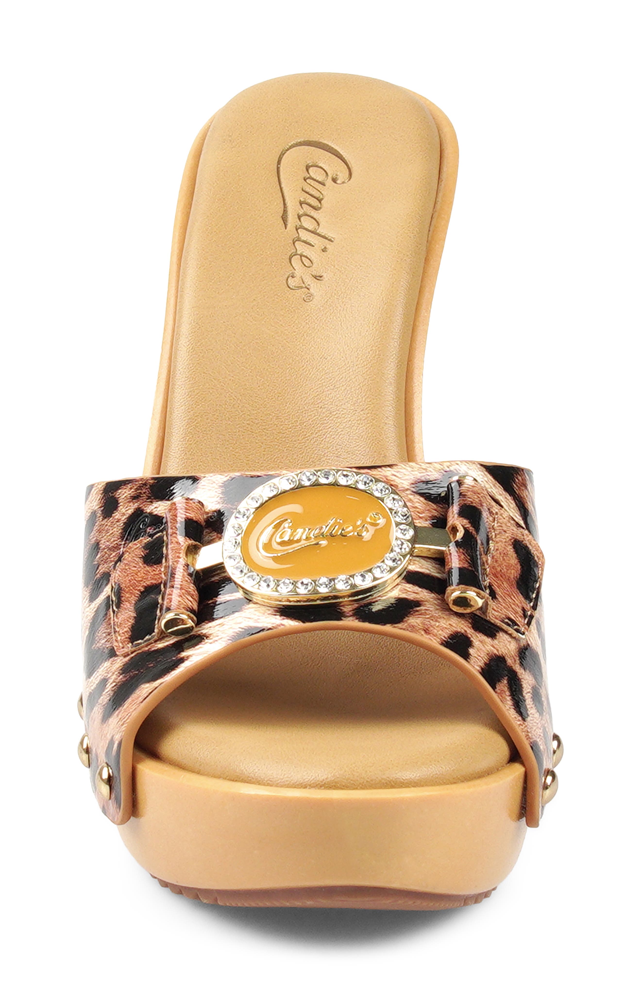 Candie's Lorenna Platform Sandal, Alternate, color, Leopard Print