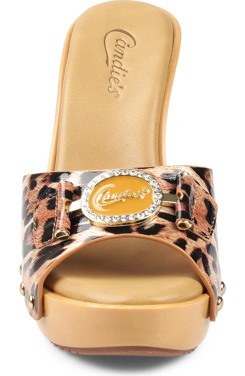 Candie's Lorenna Platform Sandal, Alternate, color, Leopard Print