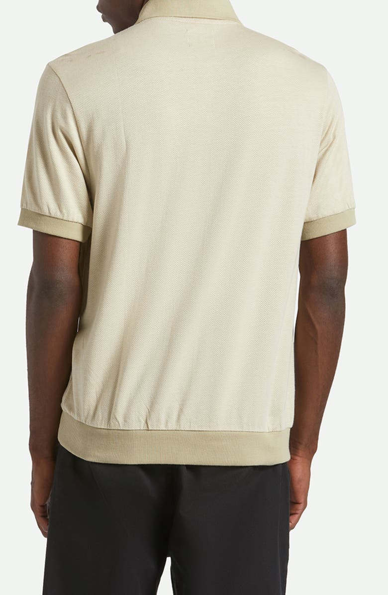 Brixton Weekend Herringbone Polo, Alternate, color, Whitecap/ Elm