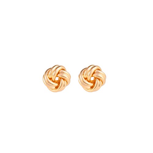 Susan Caplan 1980s Vintage Love Knot Ribbed Earrings