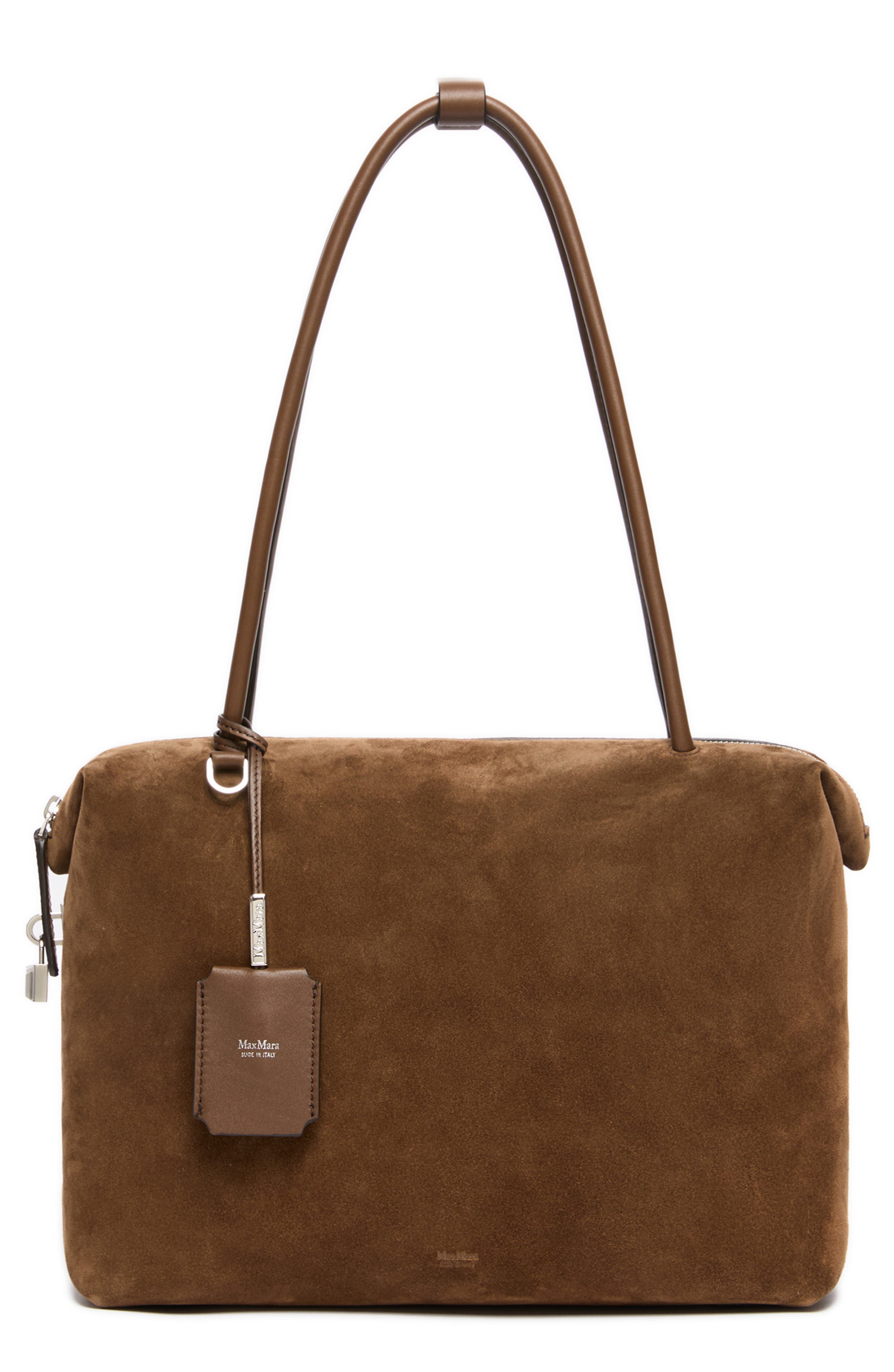 Glide Leather Crossbody Bag, Main, color, COCOA