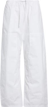 LESET Kyoto Cotton Drawstring Utility Crop Pants