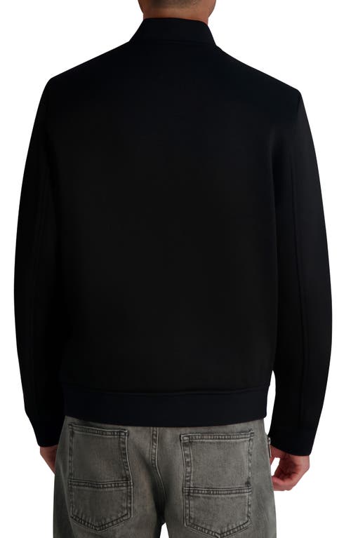 Karl Lagerfeld Paris Bomber Jacket In Black