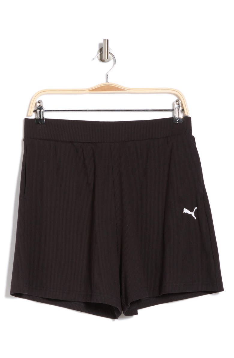 PUMA Essentials Elevated High Waist Shorts, Alternate, color, 