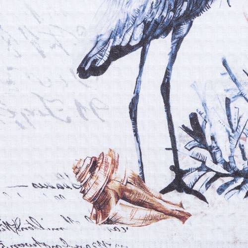 C & F Home C&f Home 27" X 18" Heron Kitchen And Bathroom Graphic Print Hand Towel In Blue