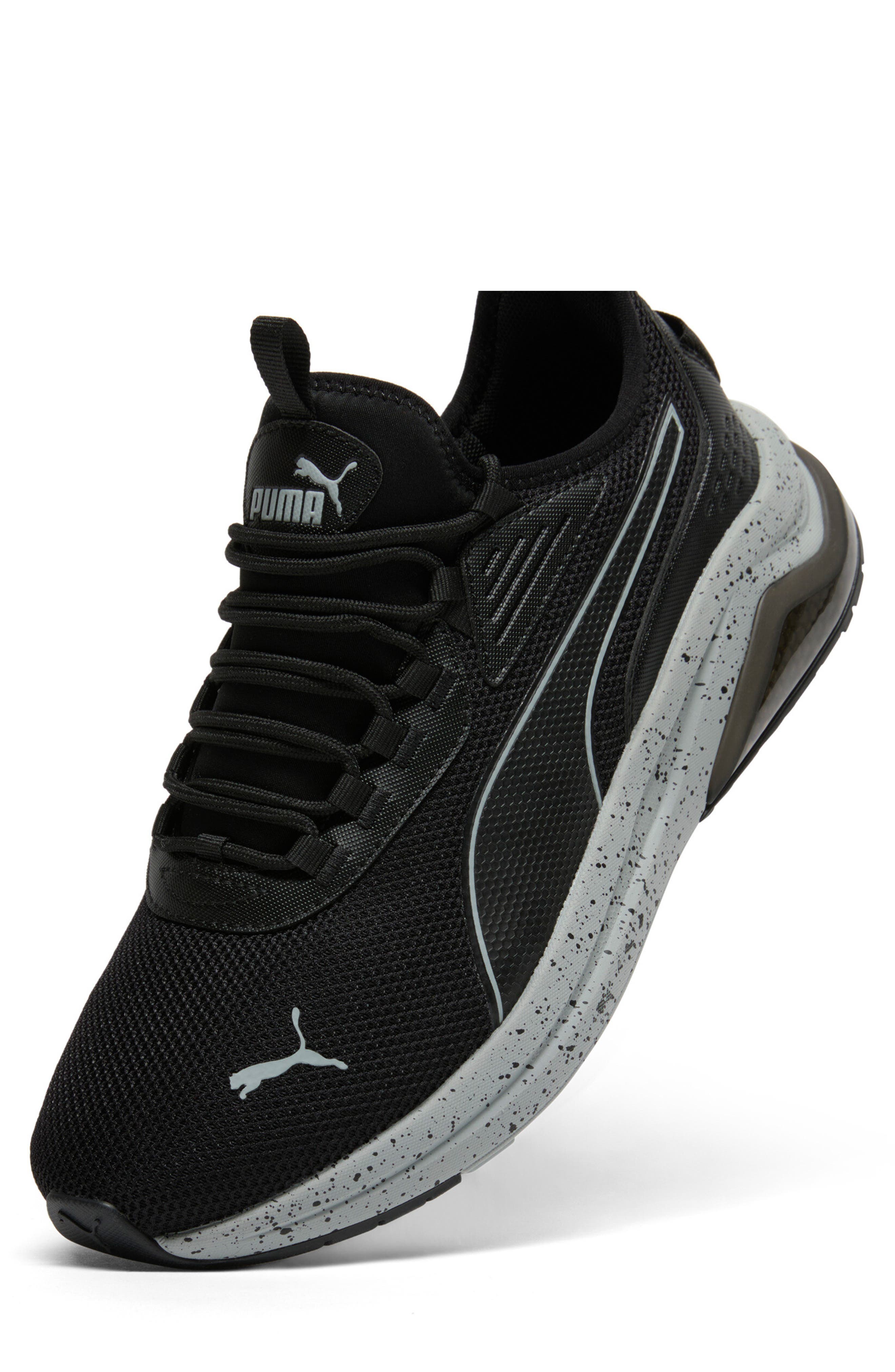 PUMA Amplifier Speckle Sneaker - Wide Width, Alternate, color, Puma Black-Cool Mid Gray