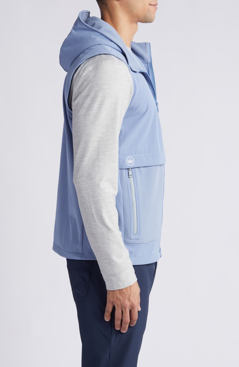 Peter Millar Via Hooded Zip-Up Vest, Alternate, color, 