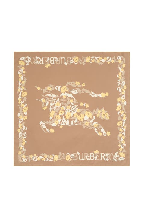 Floral EKD Silk Scarf