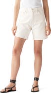 Levi's High Waist Mid Thigh Baggy Denim Shorts
