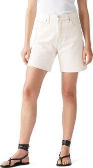 Levi's High Waist Mid Thigh Baggy Denim Shorts