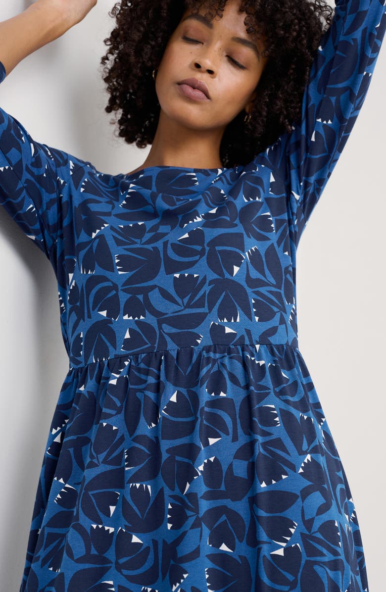 Seasalt Cornwall Tor View Floral Jersey Midi Dress, Alternate, color,