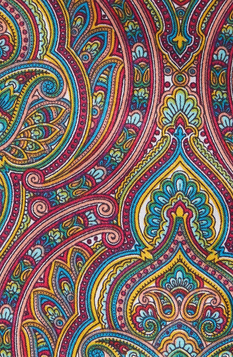 CLIFTON WILSON Print Cotton Pocket Square, Alternate, color, 