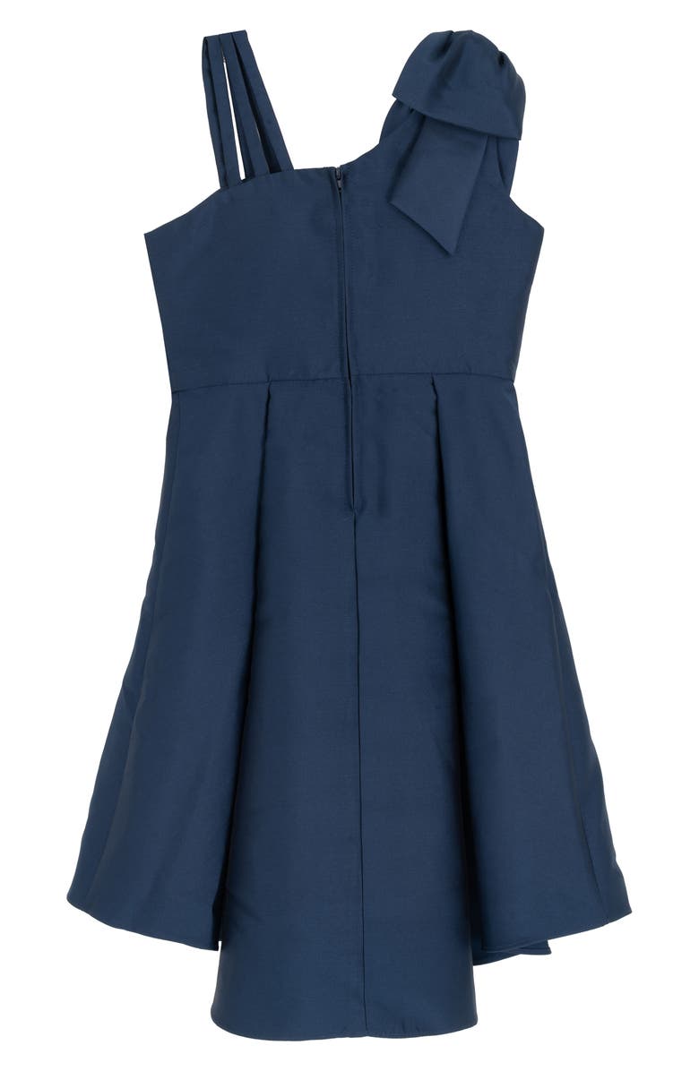 Rare Editions Kids' Mikao Bow Party Dress, Alternate, color, Navy