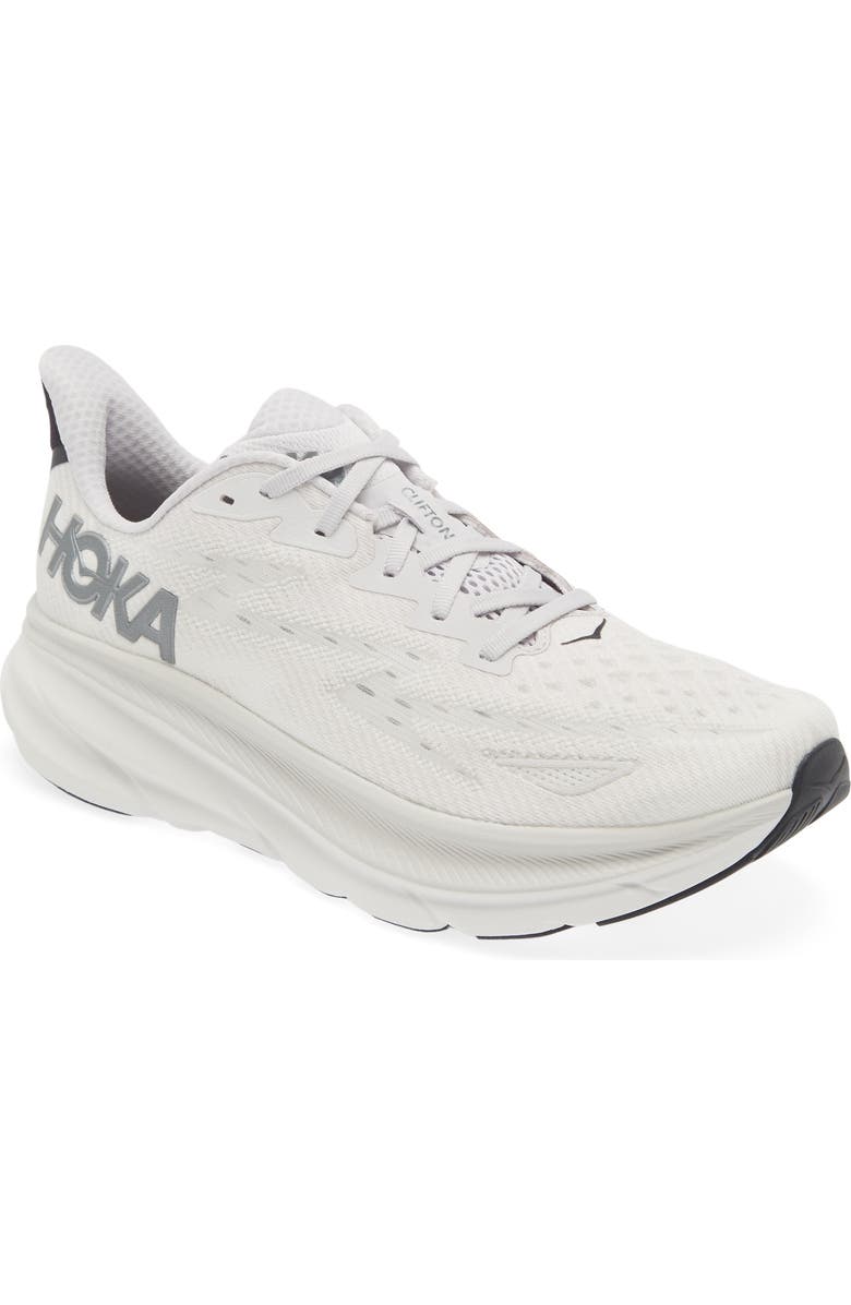 HOKA Clifton 9 Running Shoe, Main, color, Nimbus Cloud / Steel Wool