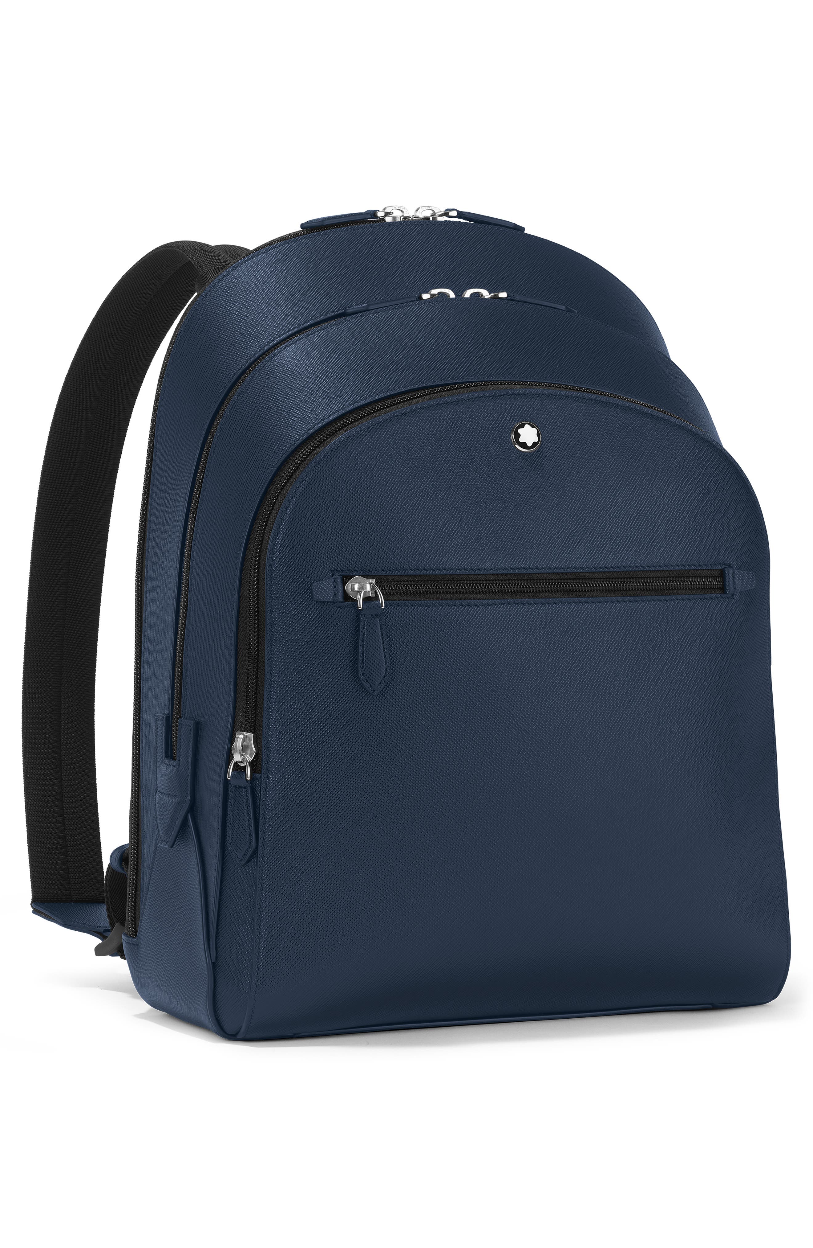 Montblanc Medium Sartorial Leather Backpack, Alternate, color, 