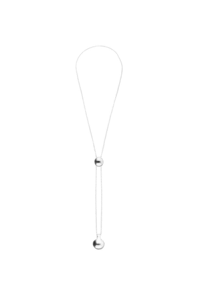 Adjustable Height Chain with Two Weights Necklace, Main, color, Silver