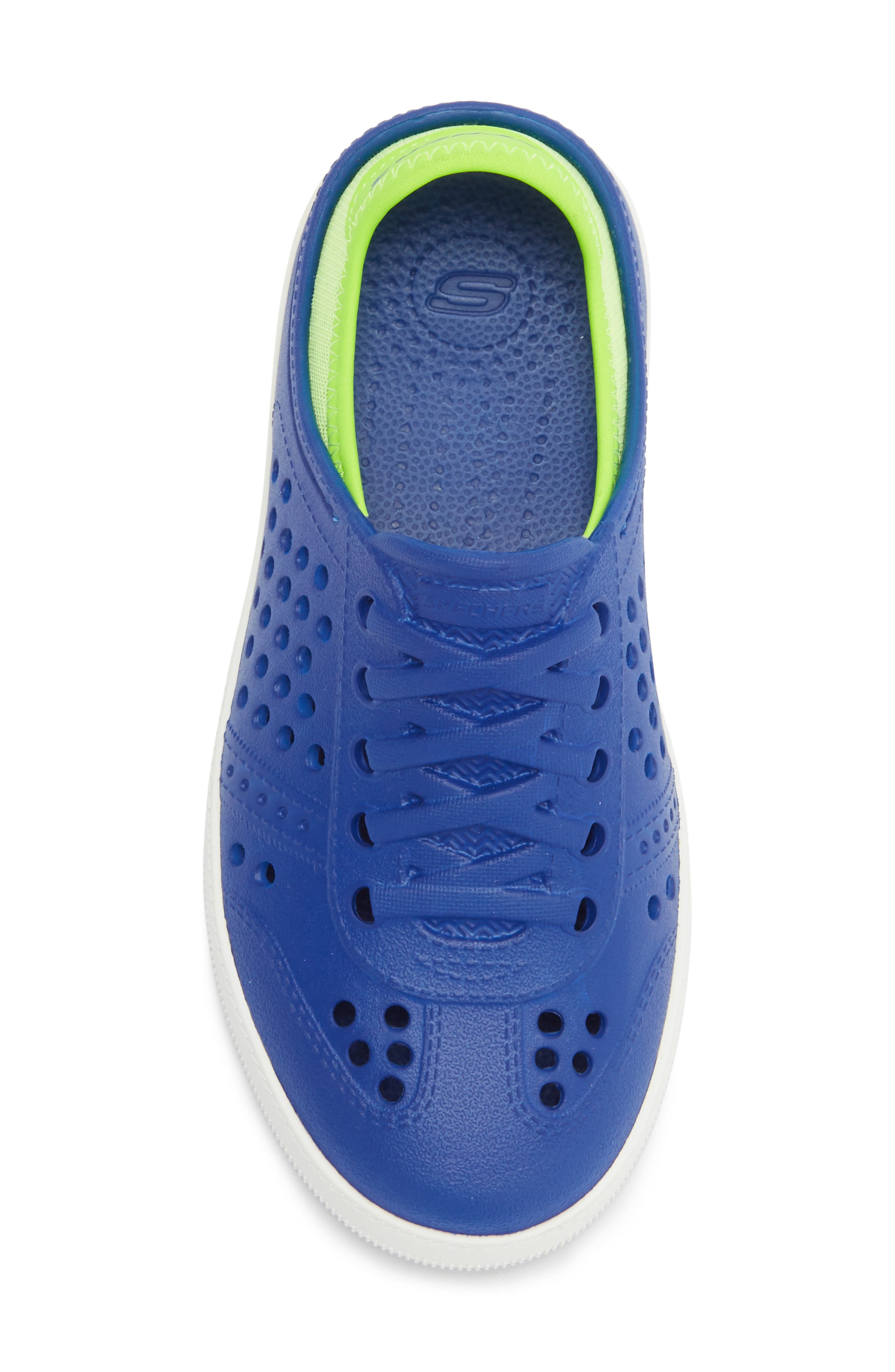 SKECHERS Kids' Guzman Steps Slip-On Sneaker, Alternate, color, Blue Lime