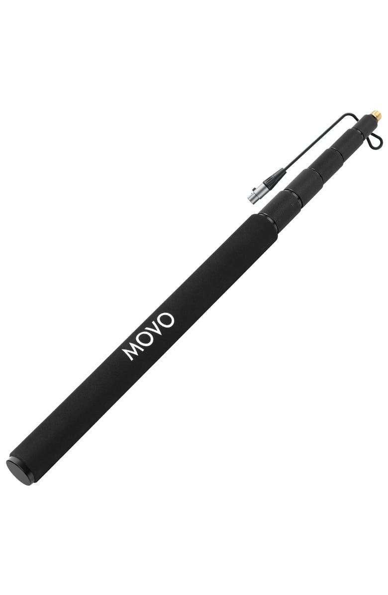 MOVO CMP-17C Professional 9.8' Aluminum Boom Pole for Shotgun Microphones with Internal XLR Cable, Main, color, Black