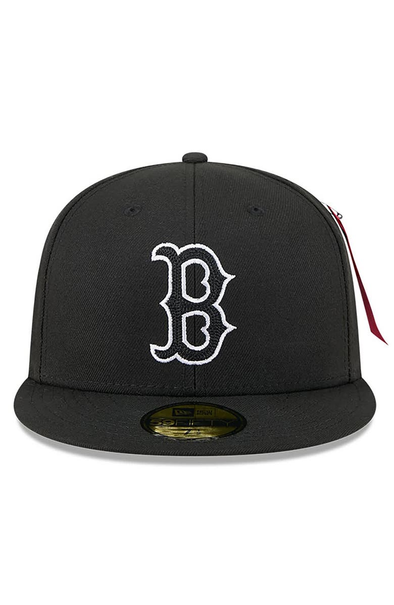 New Era x Alpha Industries Men's New Era x Alpha Industries Black Boston Red Sox 59FIFTY Fitted Hat, Alternate, color, Black