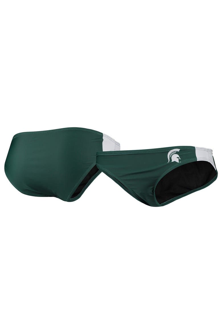 Women's FOCO Green Michigan State Spartans Wordmark Bikini Bottom, Main, color, Green