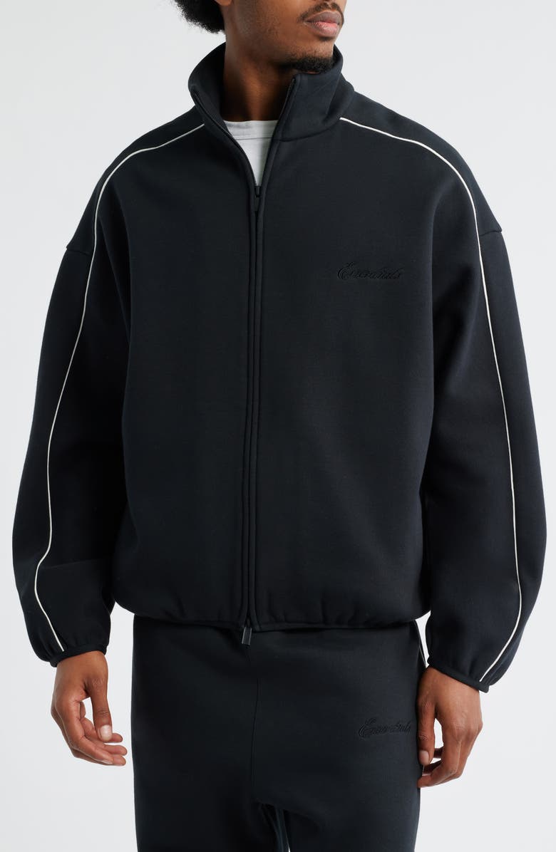 Fear of God Essentials Modern Fit Fleece Track Jacket, Alternate, color,