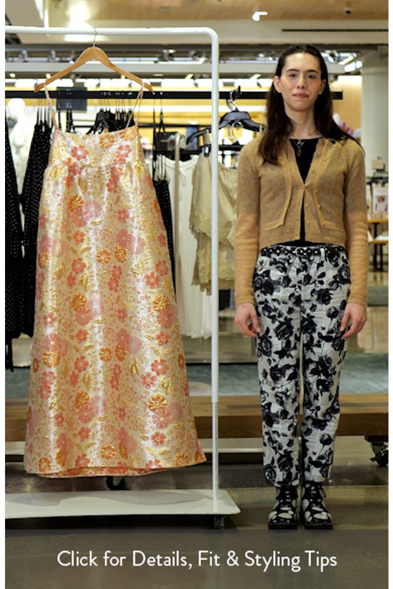Yasmine Empire Floral Brocade Gown video