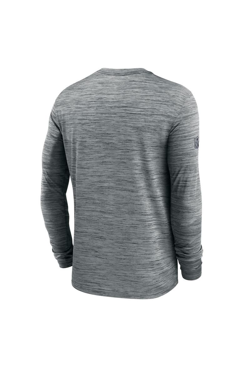 Men's Nike Gray Dallas Cowboys Sideline Velocity Performance Long Sleeve T-Shirt, Alternate, color, Gray