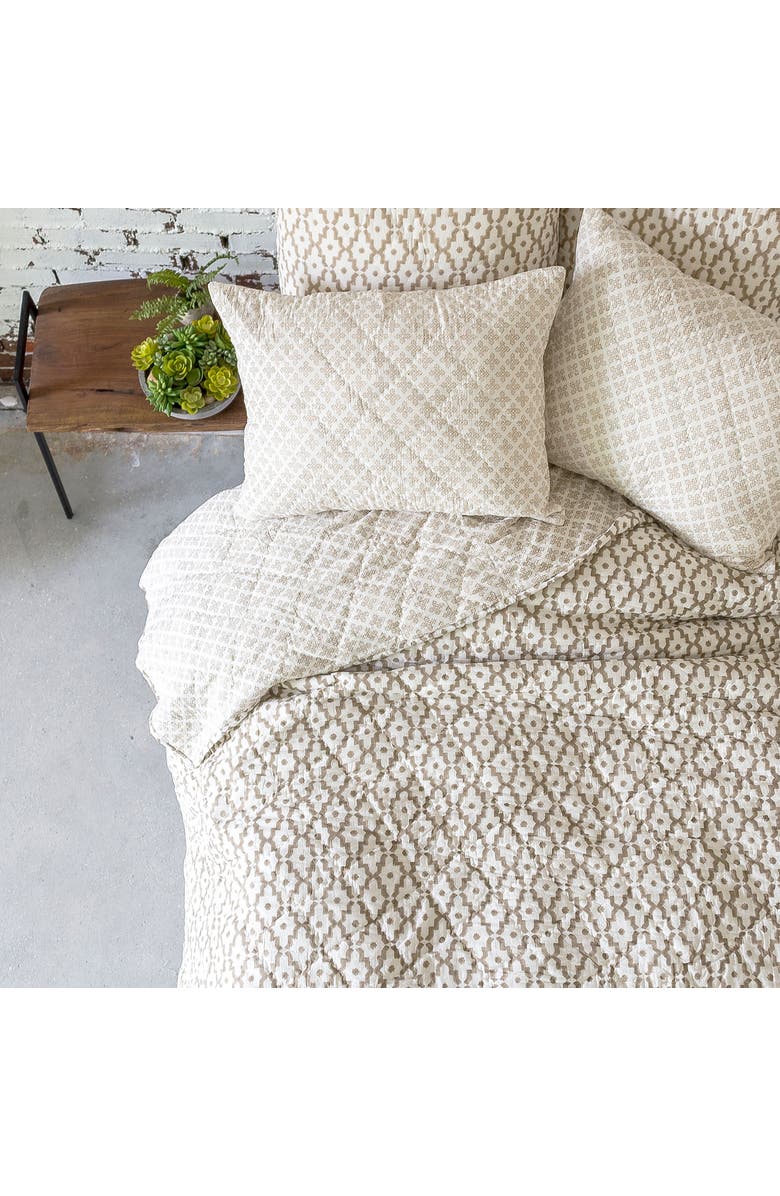 carol & frank 20" x 26" Talley Dune Tan Cotton Standard Sham - Machine Washable, Alternate, color, Brown