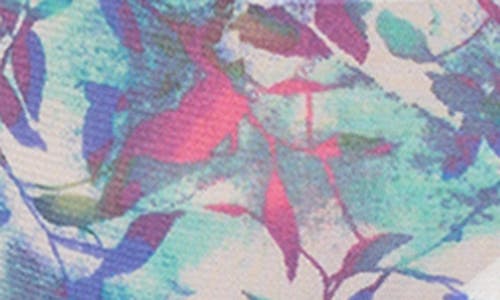 On Gossamer Triple Mesh Print Thong In Shadow Floral