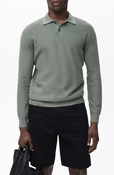 Long Sleeve Piqué Polo