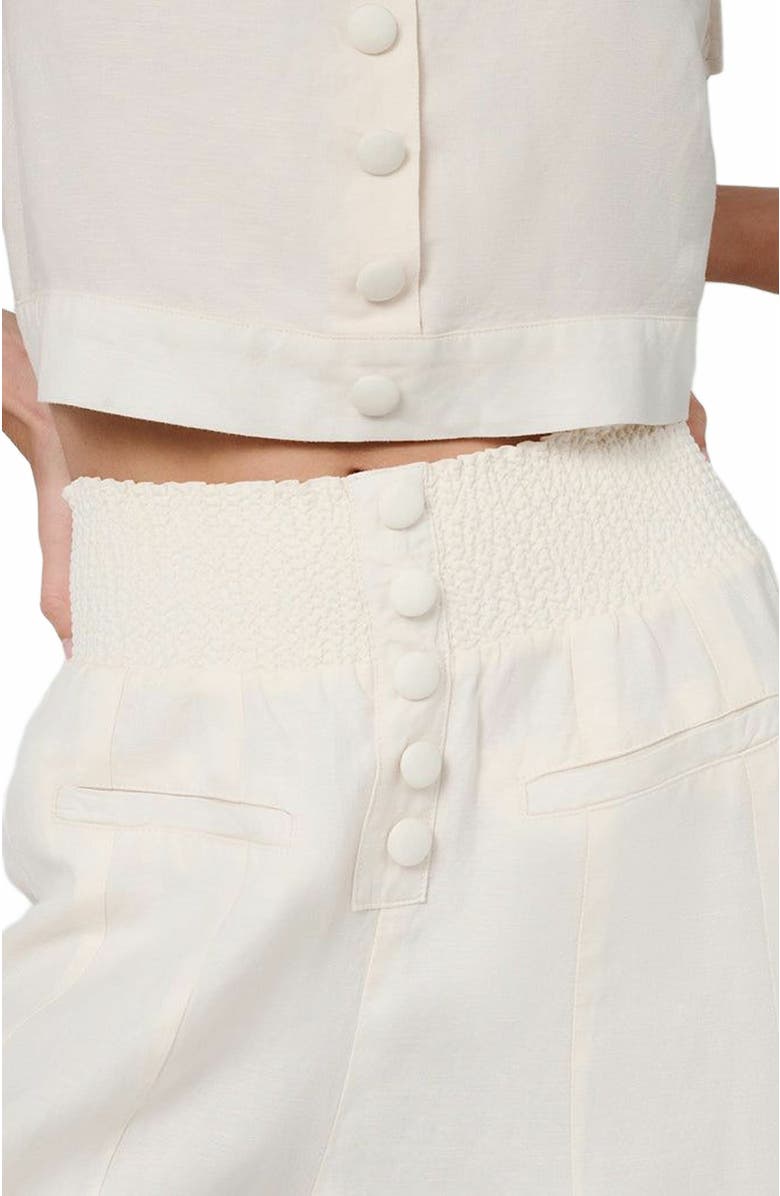 WeWoreWhat Button Front Palazzo Pant, Alternate, color, 