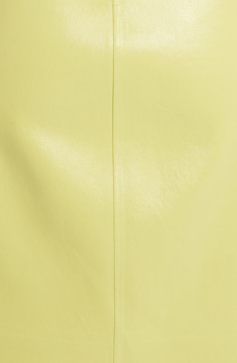 Bottega Veneta Square Neck Nappa Leather Sheath Dress, Alternate, color, 