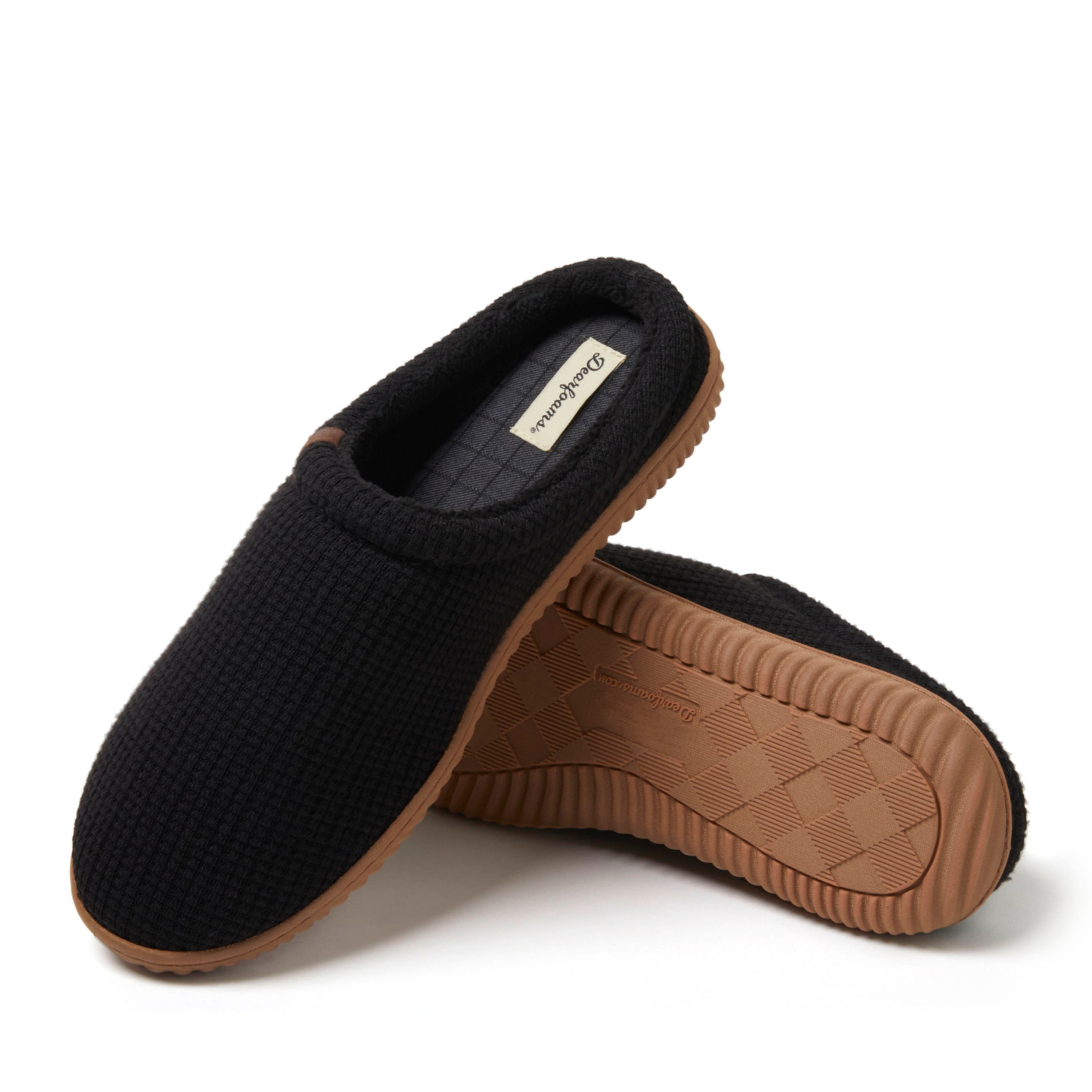 DEARFOAMS Case Casual Clog Slipper, Alternate, color, Black