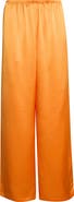 LESET Barb Wide Leg Satin Pants