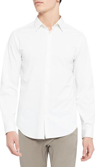 Theory Sylvain ND Structure Knit Button-Up Shirt | Nordstrom
